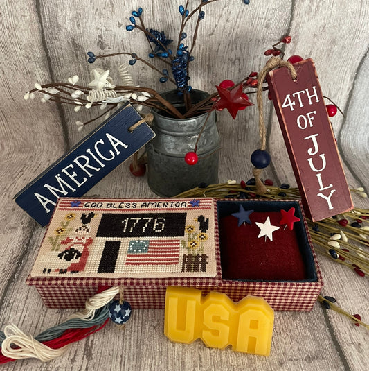 PREORDER God Bless America Sewing Box