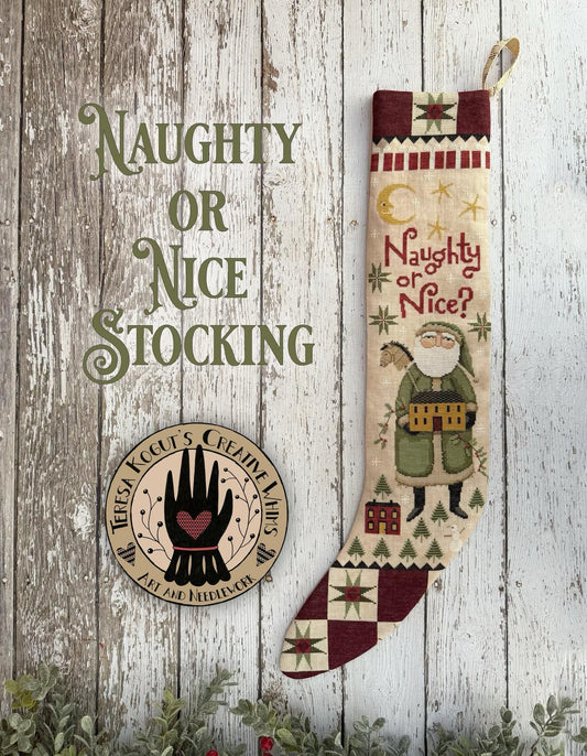 PREORDER Naughty or Nice Stocking Pattern