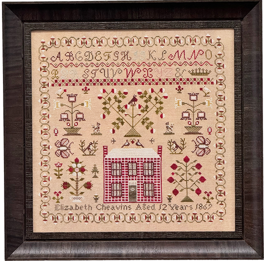 PREORDER Elizabeth Cheavins 1869 Sampler & Pinwheel