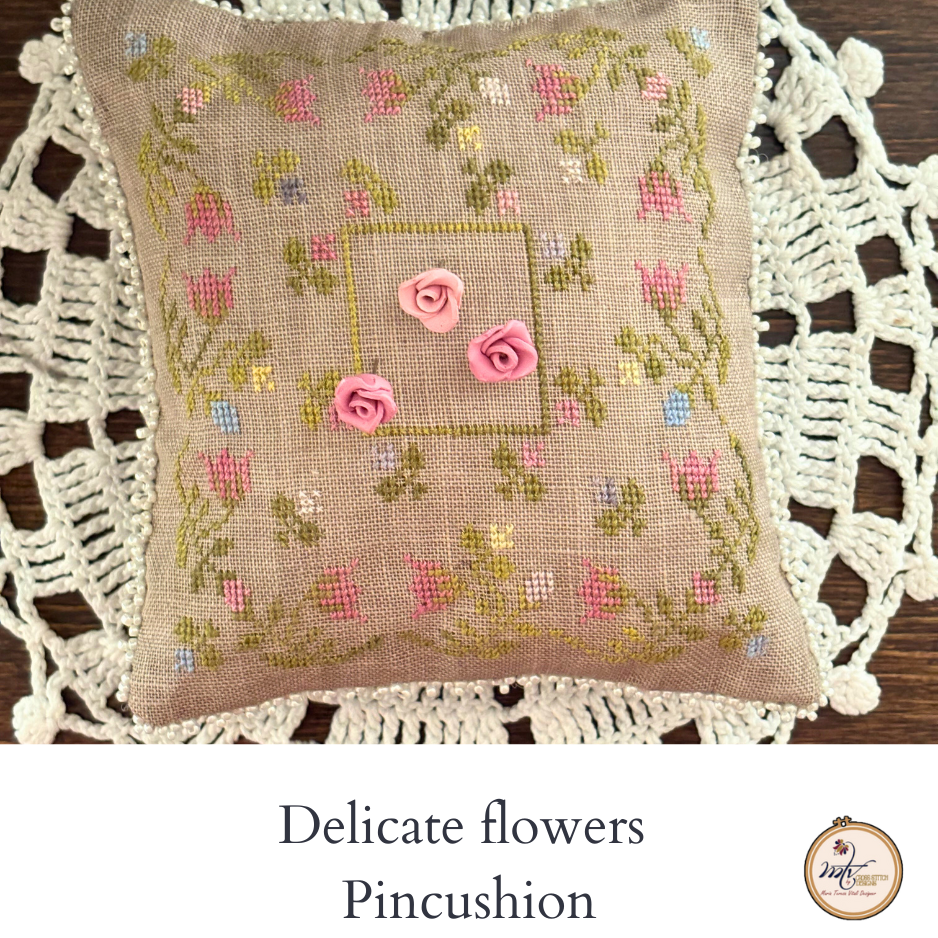 PREORDER Delicate Flowers Pincushion